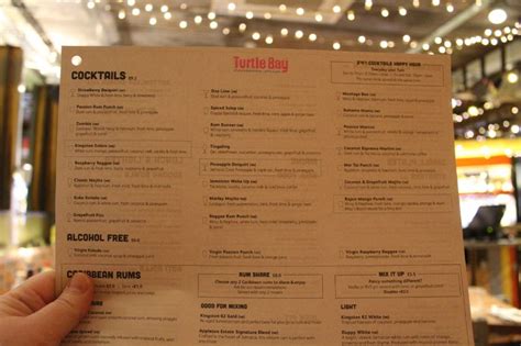turtle bay bottomless brunch menu.
